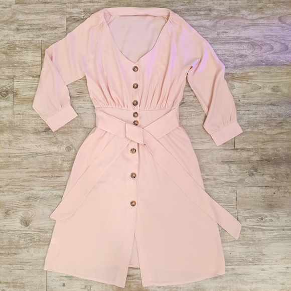 SVETLANA 🍓🍒 Berry Crème Linen Dress - Picture 4 of 6